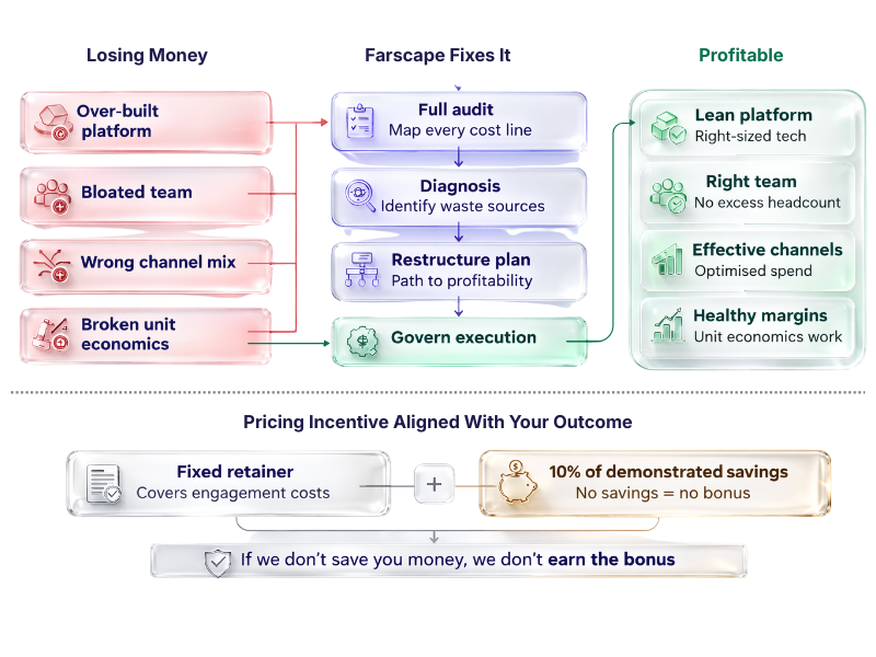 ecommerce profitability fixes by farscape