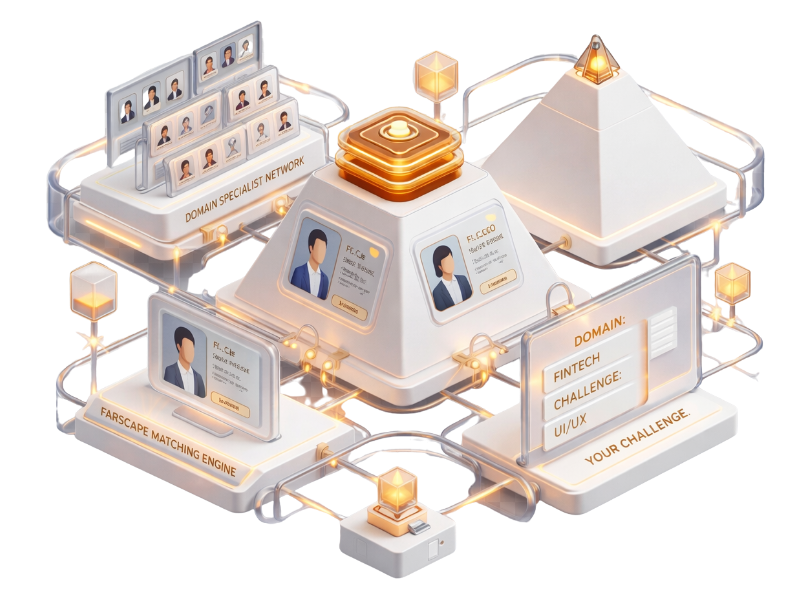 Farscape uses domain and challenge type to find the right ecommerce consultant for you